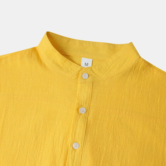Camisa Casual de Manga Corta Básica para Hombre - Perfecta para Playa y Verano - Image 22