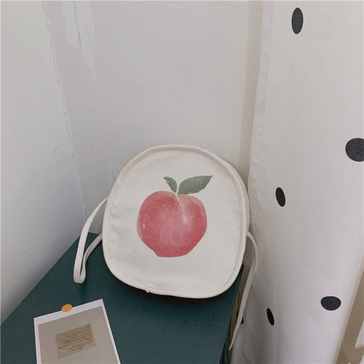 Bolsa de Lona Pequeña con Flores Estilo Japonés para Mujer - Image 8