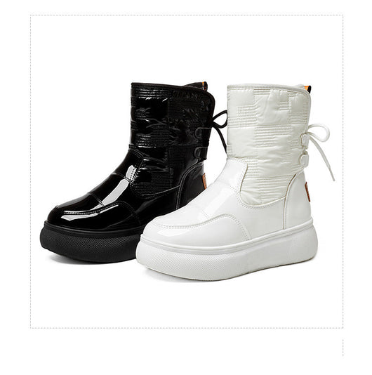 Botas Tobilleras para Mujer con Suela Gruesa y Forro de Terciopelo - Image 4