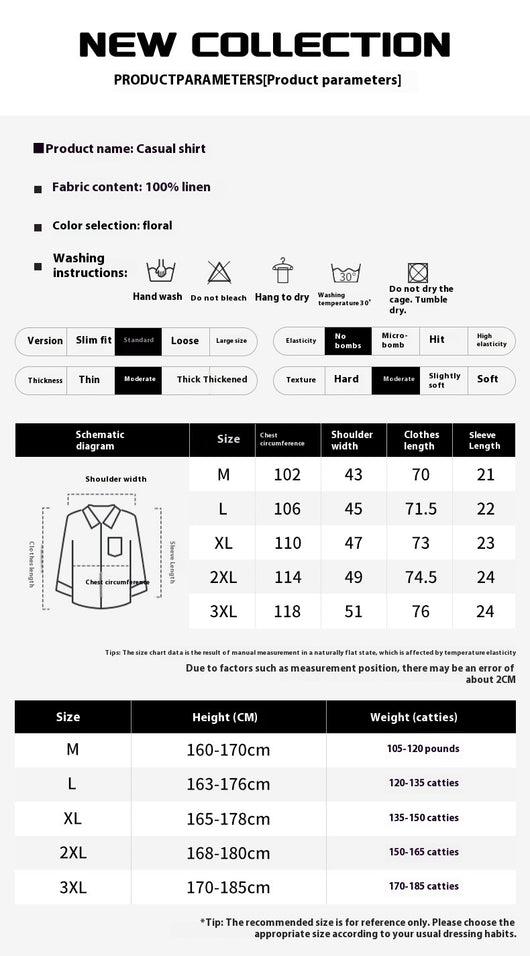 Camisa Casual Estampada de Manga Corta para Hombre - Image 6