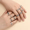 Anillos Retro Flores Moda Europea y Americana