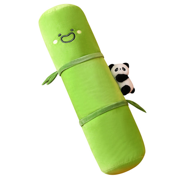 Almohada Cilíndrica de Bambú para Dormir de Lado - Soporte Ergonómico para Piernas