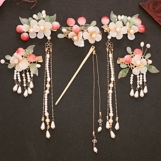 Diadema Corona con Borlas Estilo Antiguo para el Cabello - Image 6
