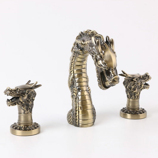 Llave Decorativa Dragón Doble en Cobre Retro - Image 11