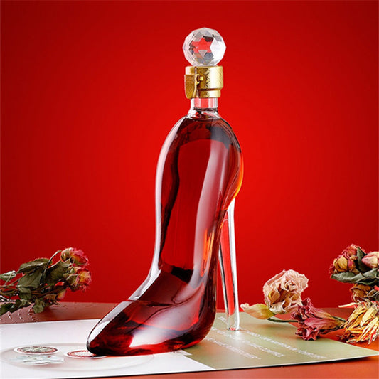 Copa de Vino Espumante con Diseño de Tacón Alto Brillante