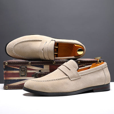 Zapatos Casuales Lazy Shoes de Cuero Nubuck para Hombre - Image 4