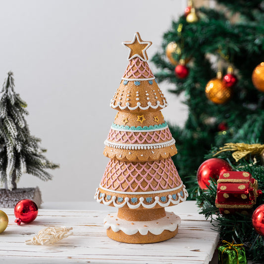 Árbol de Navidad de Jengibre - Decoración de Escritorio para Sala de Estar - Image 2