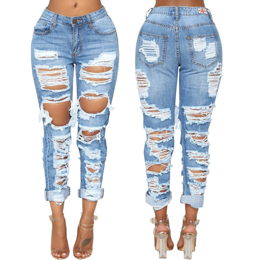 Pantalones Vaqueros Rotos Estilo Europeo y Americano - Image 13