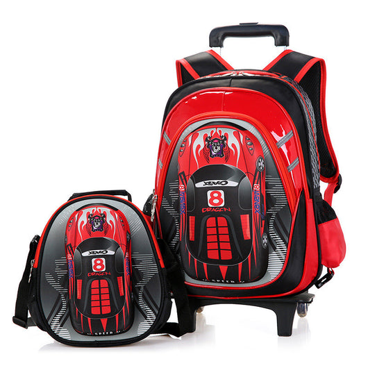 Mochila Escolar Desmontable con Ruedas para Hombre - Image 7