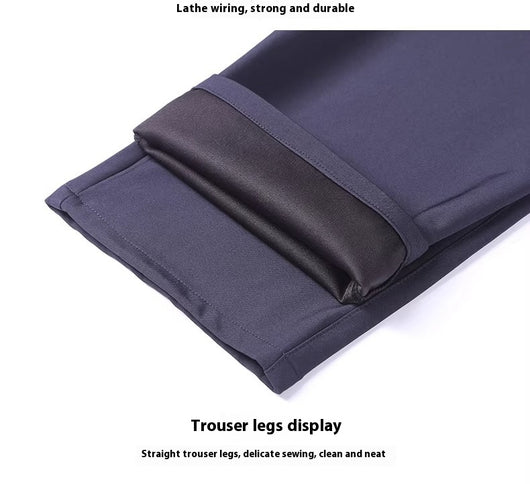 Pantalones Casuales para Hombres Maduros con Cintura Elástica - Image 16