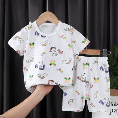 Conjunto de Dos Piezas en Algodón con Mangas Cortas para Niños y Niñas - Image 6