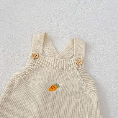 Cardigan Tejido para Bebé con Bordado de Conejo y Zanahoria Otoñal - Image 8