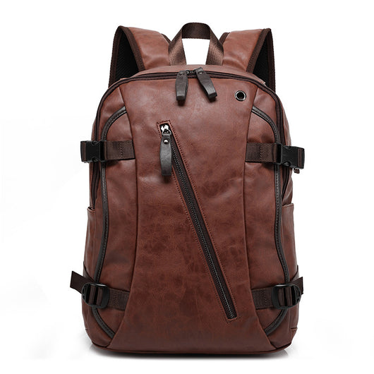 Mochila Escolar Hombre Estilo Coreano Cuero Premium - Bolsa Casual Moderna - Image 13