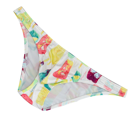 Slip Masculino de Malla Transpirable Tanga Baja con Estampado - Image 5