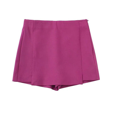 Shorts Vintage Cintura Alta con Abertura Frontal - Image 17