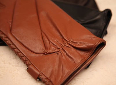 Guantes Tejidos de Cuero para Hombre - Otoño e Invierno - Image 3