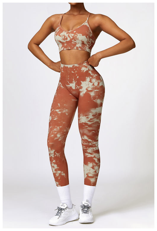 Traje de Yoga Estampado Camuflaje sin Costuras - Image 16