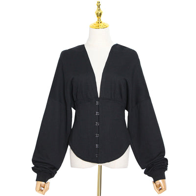 Sudadera Negra con Capucha para Mujer - Estilo Casual Versátil - Image 2