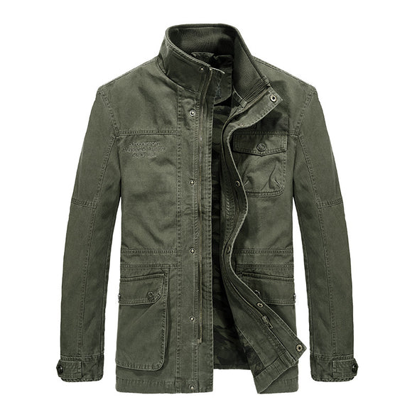 Chaqueta de Algodón Lavado Suelta para Hombre