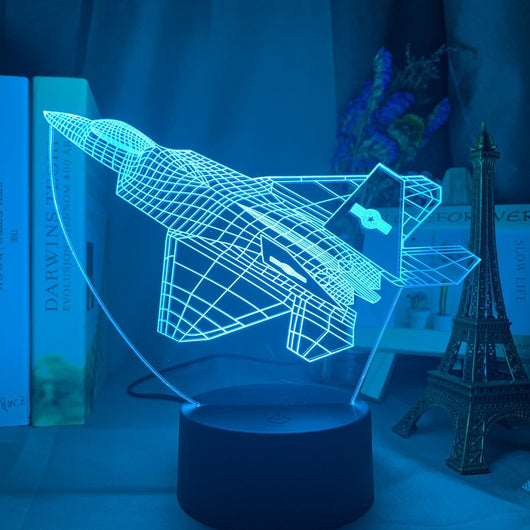 Lámpara 3D Holográfica Avión Personalizada - Luz Nocturna LED para Niños - Image 17