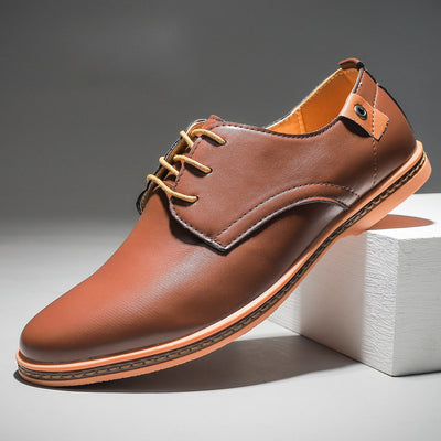 Zapatos de Cuero para Hombre Estilo Casual Business con Cordones - Image 3