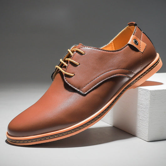 Zapatos de Cuero para Hombre Estilo Casual Business con Cordones - Image 3