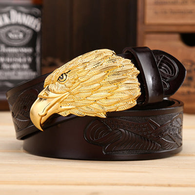 Cinturón de Cuero para Hombre con Diseño Águila - Image 27
