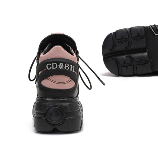 Zapatillas Plataforma Punk Retro con Contraste de Colores para Mujer - Image 7
