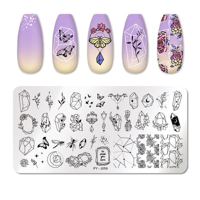 Placa de Estampado para Manicura en Acero Inoxidable - Image 16