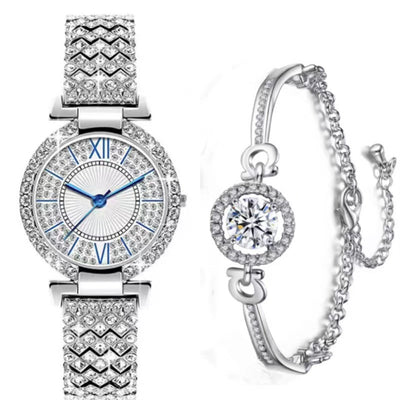 Reloj de Pulsera de Lujo con Diamantes Completos para Mujer - Diseño Versátil y Trendy - Image 11