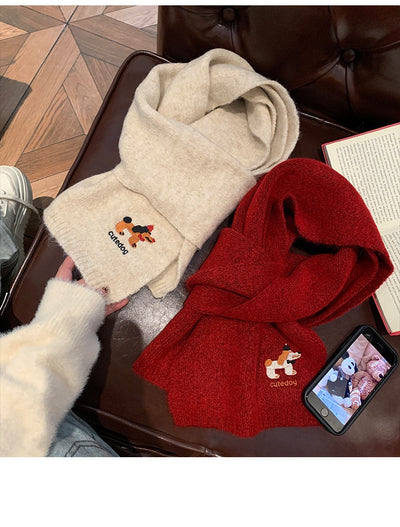 Bufanda Térmica Infantil con Bordado de Cachorro - Diseño Adorable para Otoño e Invierno - Image 21