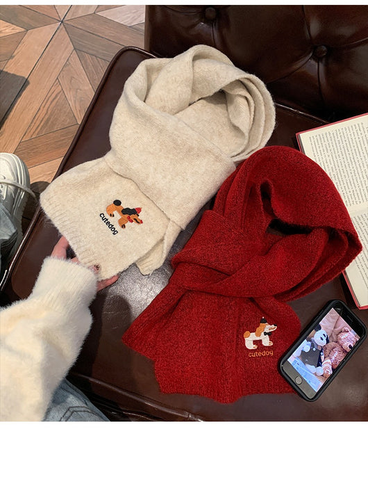 Bufanda Térmica Infantil con Bordado de Cachorro - Diseño Adorable para Otoño e Invierno - Image 21