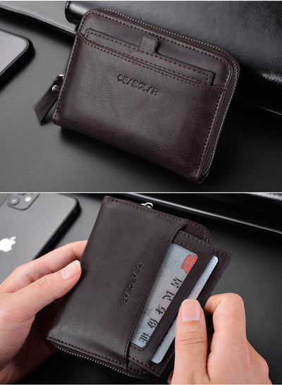 Billetera Retro Multiusos de Cuero PU Impermeable con Monedero y Clip - Image 7