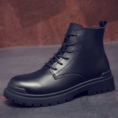 Botas Martin de Cuero Genuino Estilo Retro Británico para Hombre - Image 13