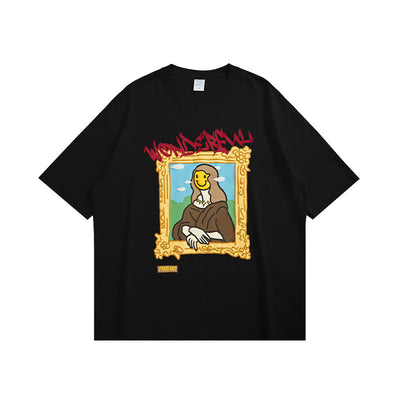 Camiseta Clásica Suelta Estampada de Manga Corta para Hombre - Image 14