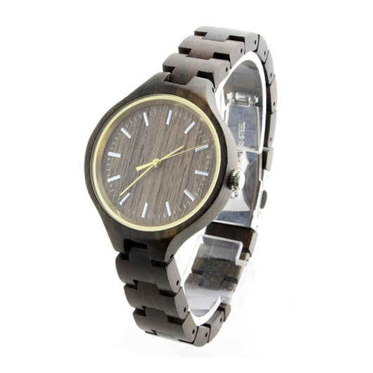 Reloj de Cuarzo Ébano con Cierre Plegable - Madera Maciza Premium - Image 7