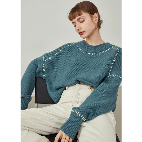 Suéter Holgado de Otoño e Invierno para Mujer - Estilo Relajado