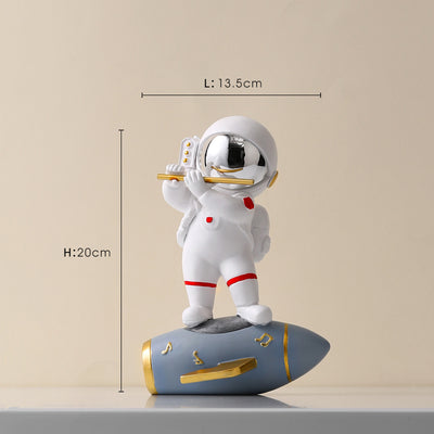 Figuras Decorativas Nórdicas de Astronauta en Resina - Image 7