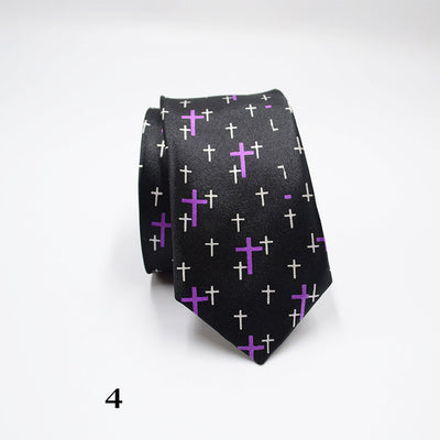 Corbata Estampada Casual para Hombre - 5 cm Ancho Reducido - Image 4