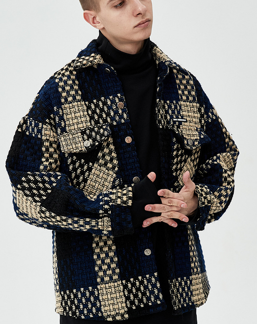 Abrigo Tweed Cuadros Country Tide - Diseño Clásico y Elegante - Image 4