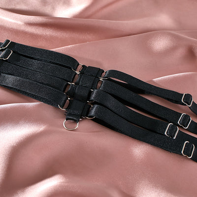 Conjunto de Lencería Sensual con Tirantes de Acero y Anillo Hueco de 3 Piezas - Image 11