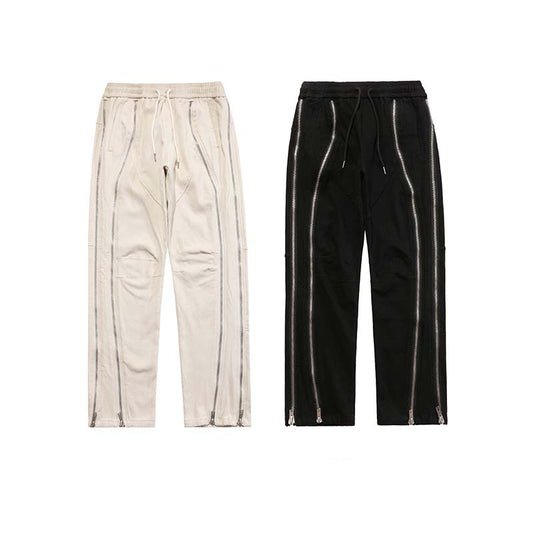Pantalones Casuales de Forro Polar con Doble Cierre - Corte Tridimensional