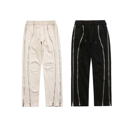 Pantalones Casuales de Forro Polar con Doble Cierre - Corte Tridimensional