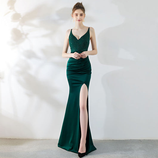 Vestido de Noche Elegante Ajustado con Cola Sirena - Image 32