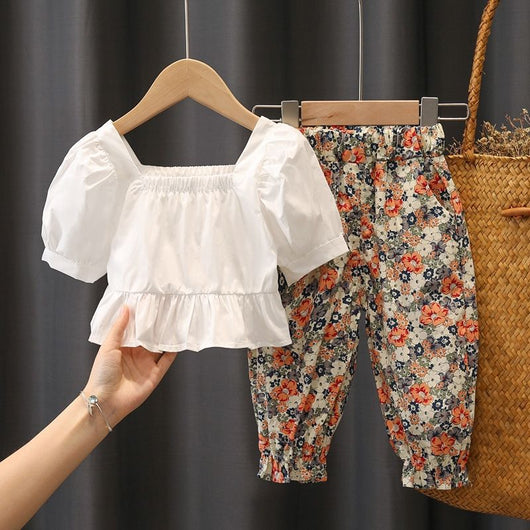 Conjunto Infantil Estilo Occidental con Flores - Image 11