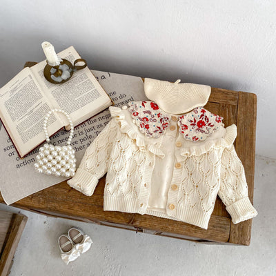 Chaqueta Tejida Hueca Hecha a Mano para Bebés y Niños - Image 13