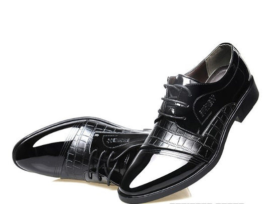 Zapatos de Vestir Puntiagudos para Hombre - Cuero Genuino Patrón Otoño - Image 11