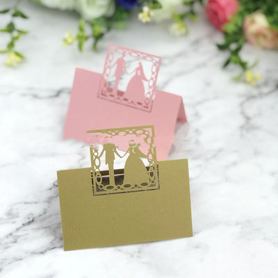 Tarjeta Decorativa para Mesas de Boda Estilo Europeo con Diseño de Manos Entrelazadas - Image 5