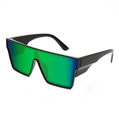 Black frame sports cycling sunglasses with vibrant purple polarized shield lenses, ideal for biking and outdoor activities. - Image 16