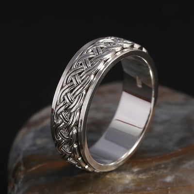 Anillo de Plata Esterlina con Rotor Giratorio - Image 4